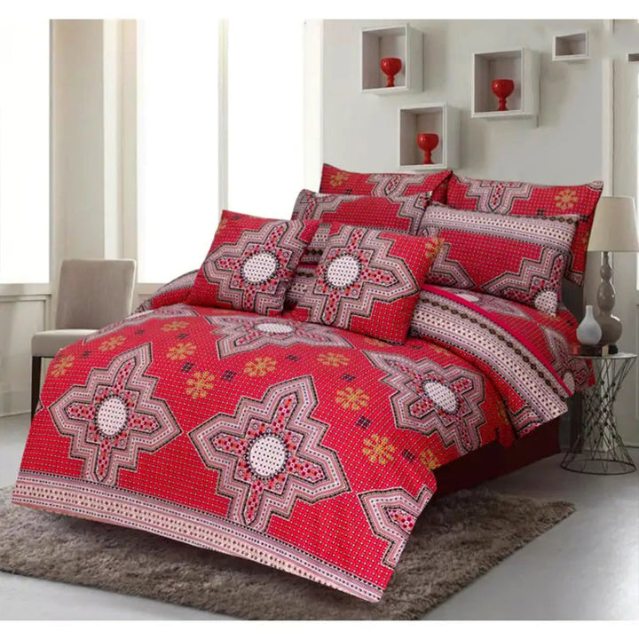 8 PC'S PRINTED DUVET SET 843
