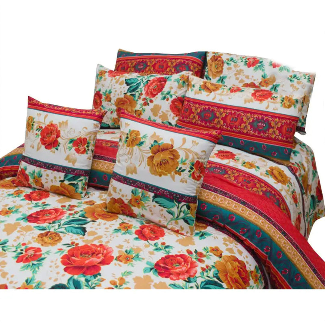 8 PC'S PRINTED DUVET SET 842