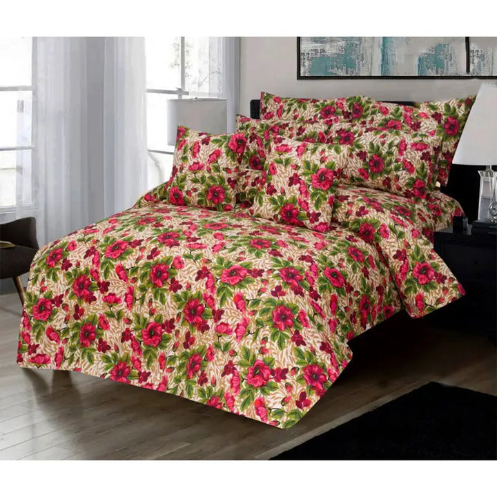 8 PC'S PRINTED DUVET SET 839
