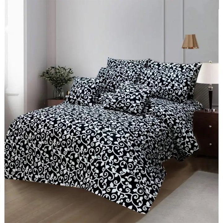 8 PC'S PRINTED DUVET SET 835