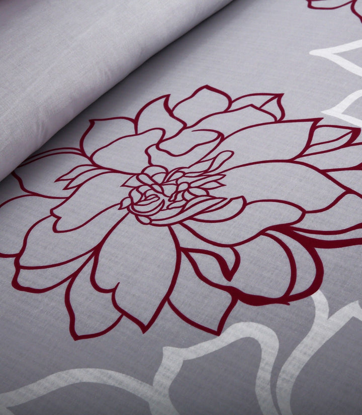 3 Pcs Premium Printed Bedsheet Set - close up