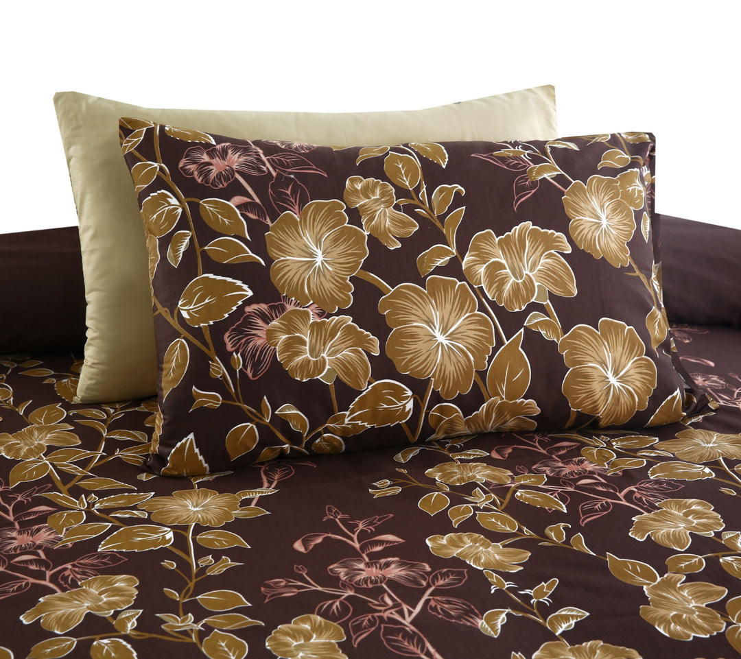 5 Pcs Elegant Printed Bed Sheet -1244