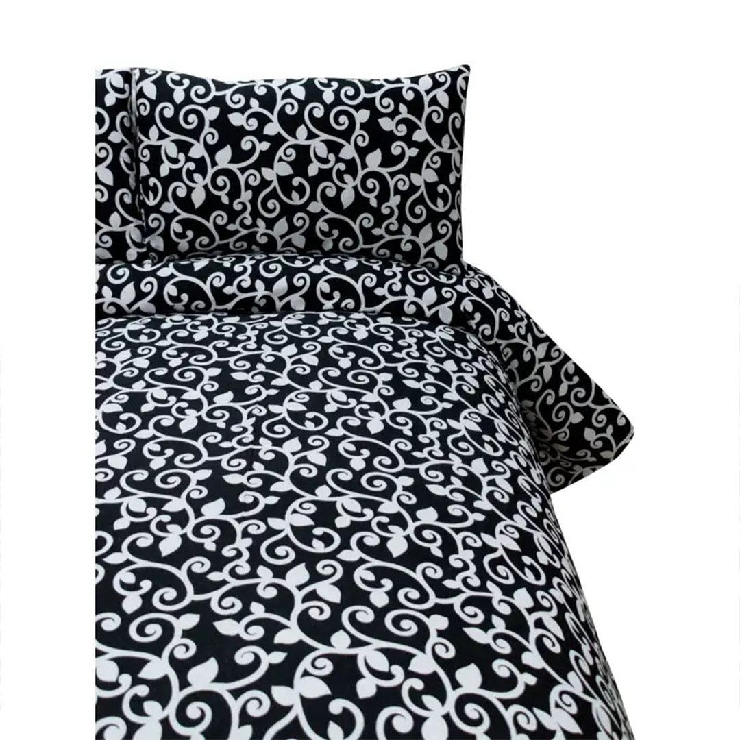 3 PCS PRINTED KING SIZE BED SHEET 807