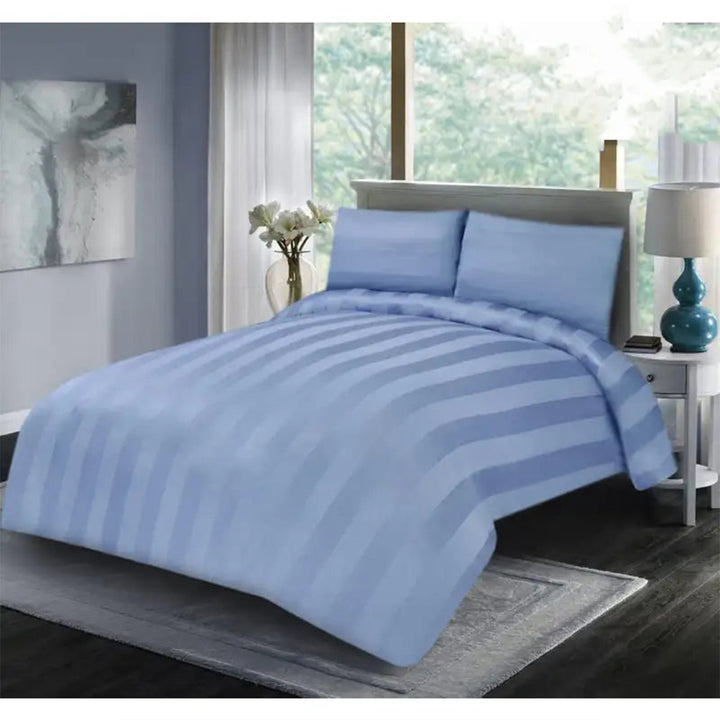 3 Pcs Satin Strip Bed Sheet NS-583