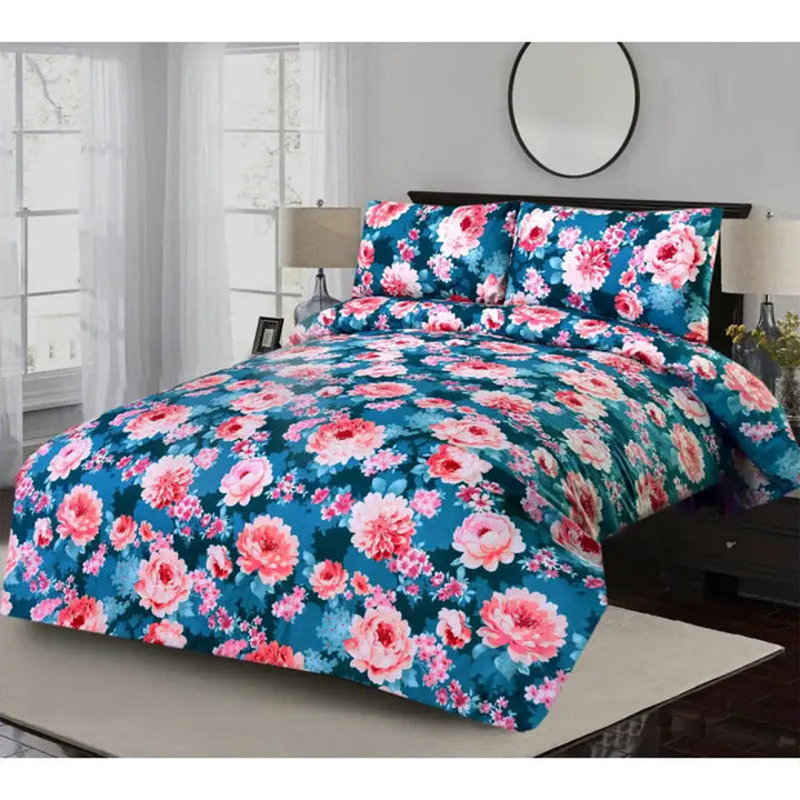 3 Pcs Printed Bed Sheet NS-827