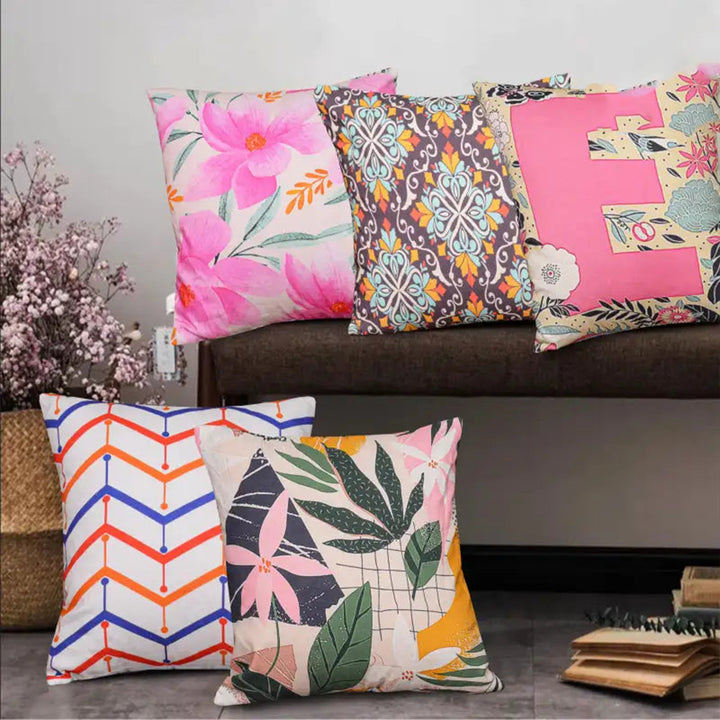 Pack of 5 Duck Digital Printed Cushion covers
