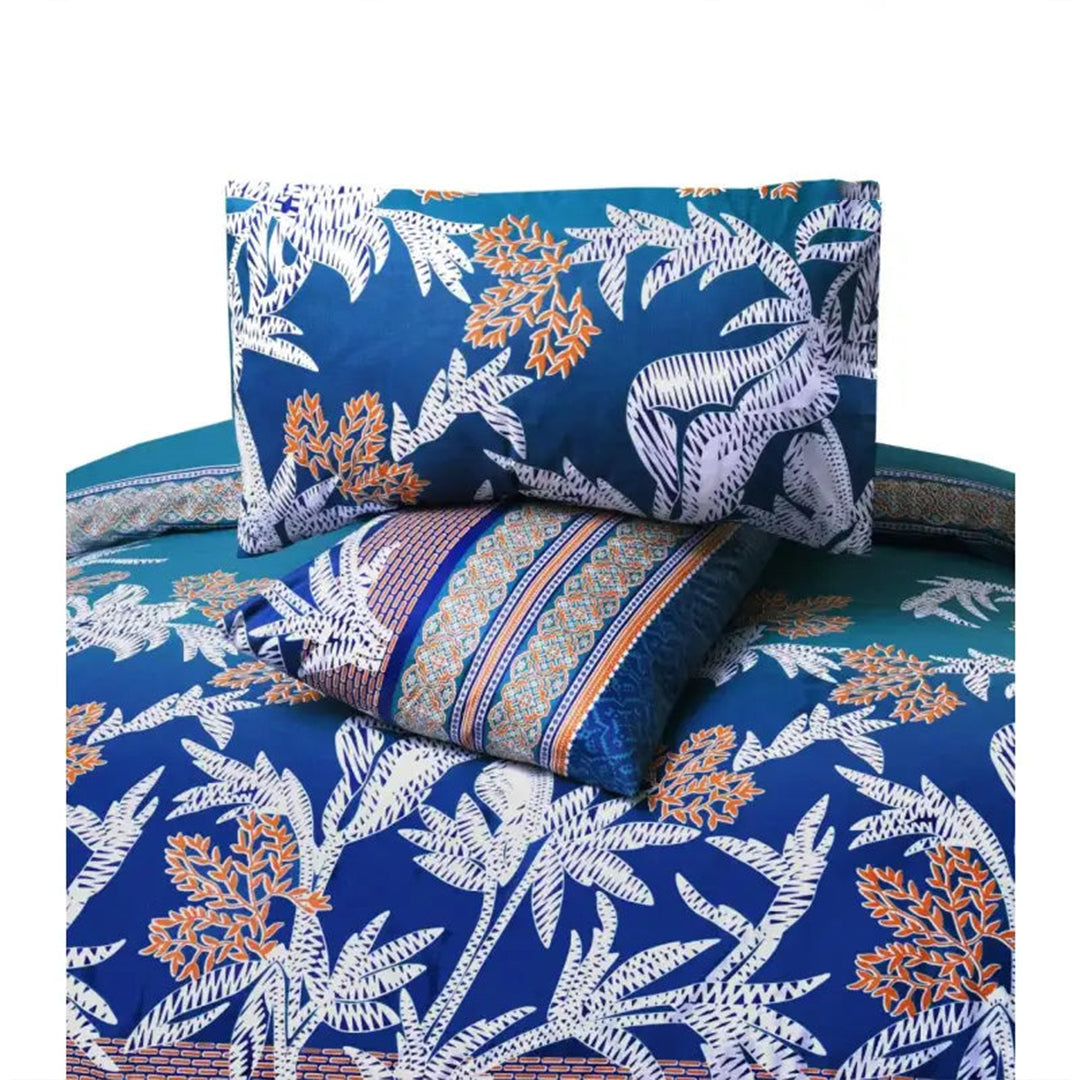 6 Pc's Printed Duvet Cover Set