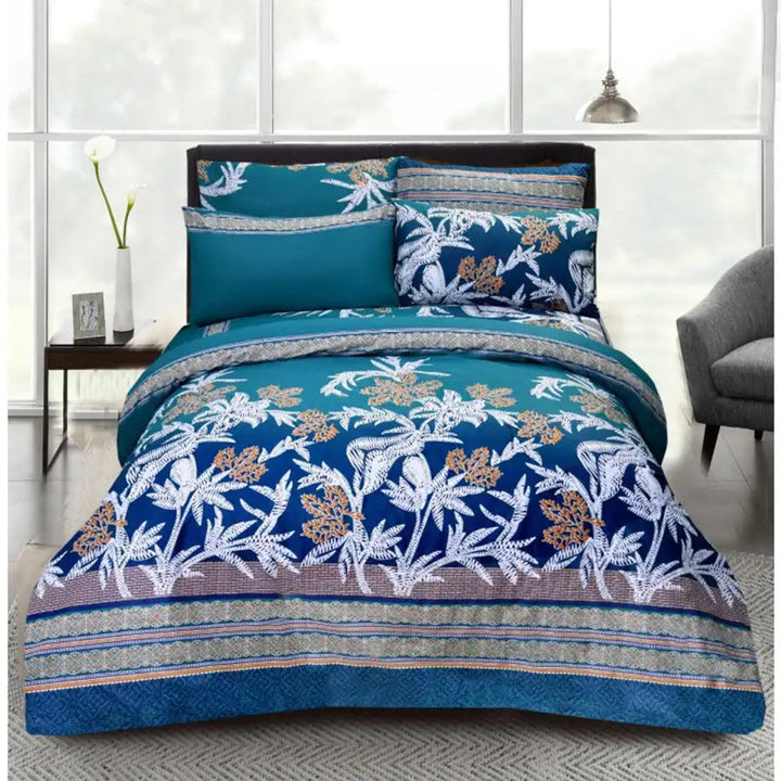 6 Pc's Printed Duvet Cover Set
