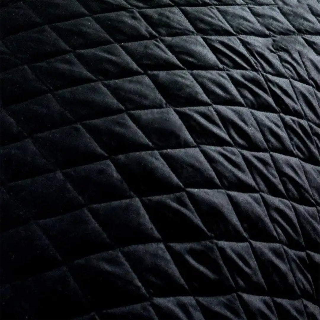 3 Pc's  Luxury Satin Strip Bedspread Black