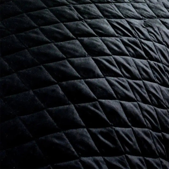 3 Pc's  Luxury Satin Strip Bedspread Black