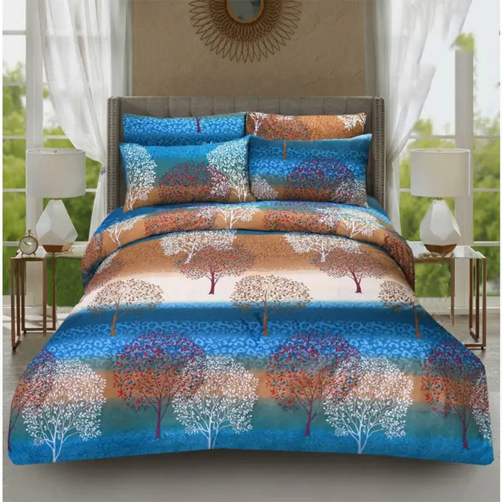 6 Pc's Printed Duvet Cover Set