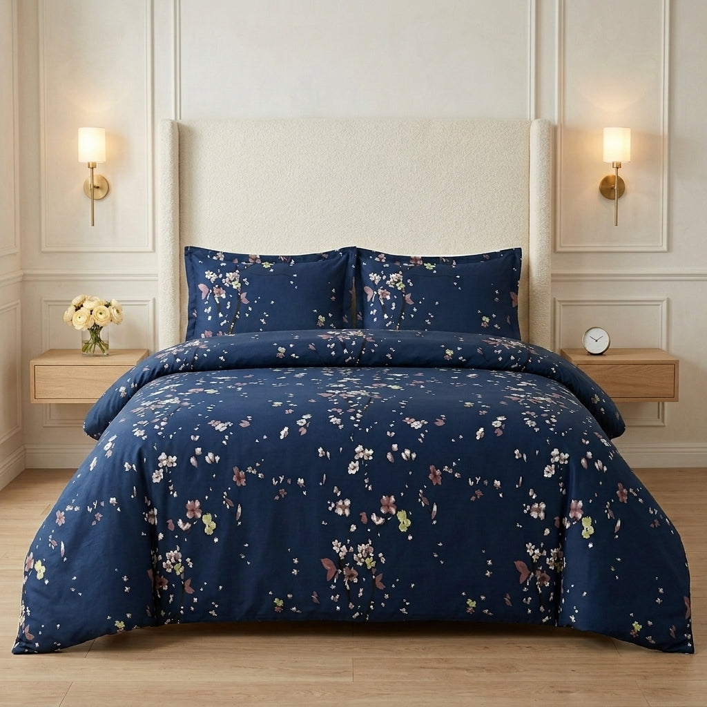 Serene Tulip Premium Bedsheet - 1588