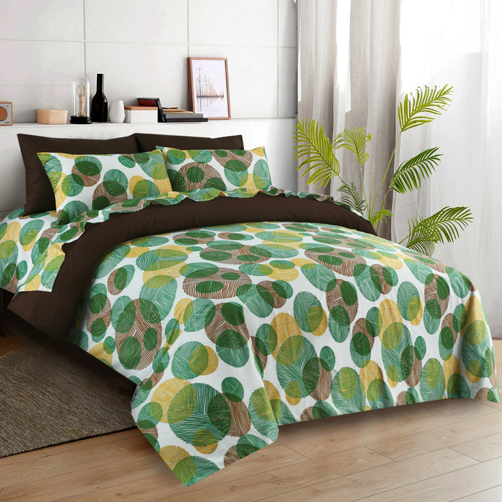 Buy 6 Pcs Circled Print Duvet Cover Set