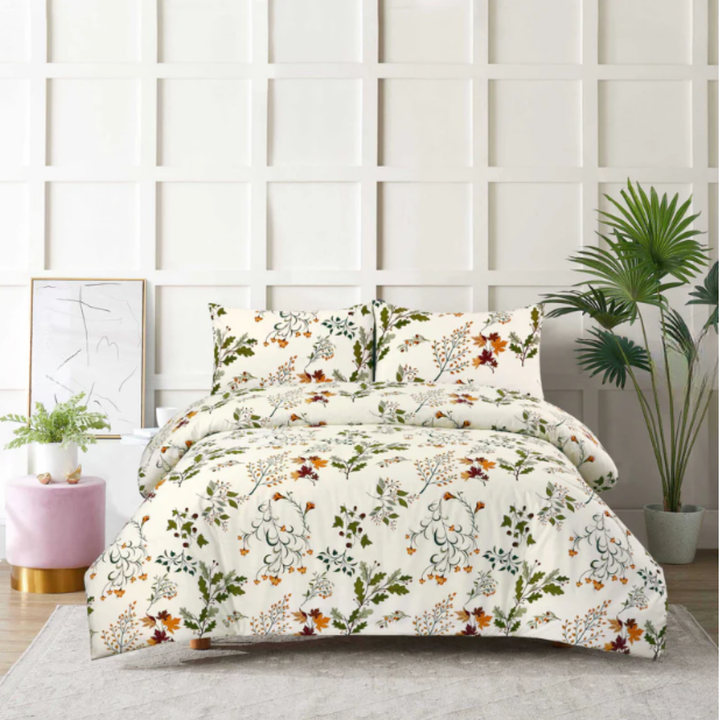 Floral Harmony Premium Bedsheet - 1579