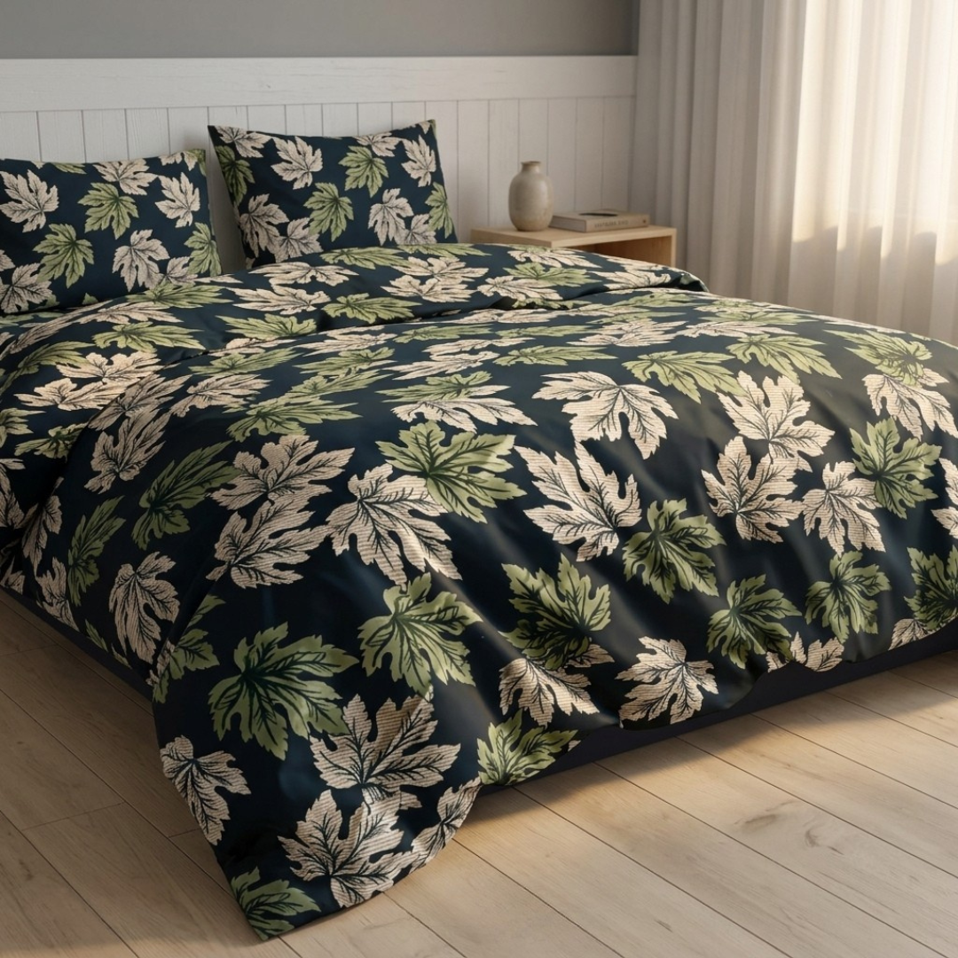 Green Haven Printed Bedsheet - 1721