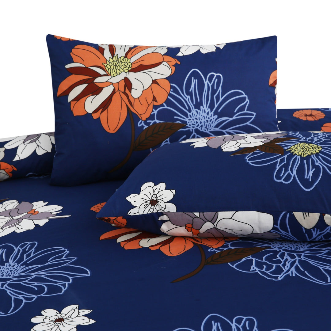 3 Pcs Premium Printed Bedsheet Set - 1312