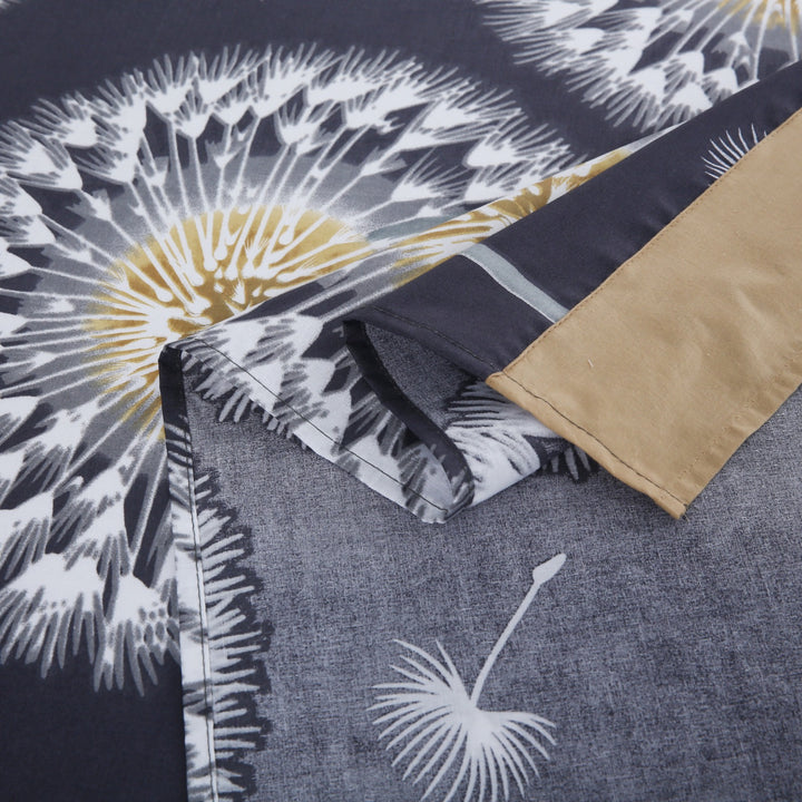 3 Pcs Cuffed Printed Bedsheet Set - 1320