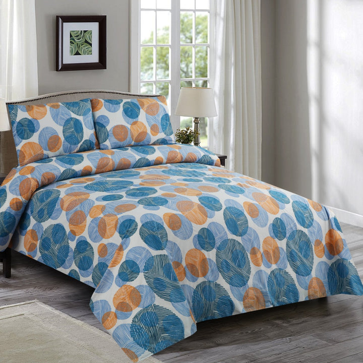 3 Pcs Premium Printed Bedsheet Set - 1326