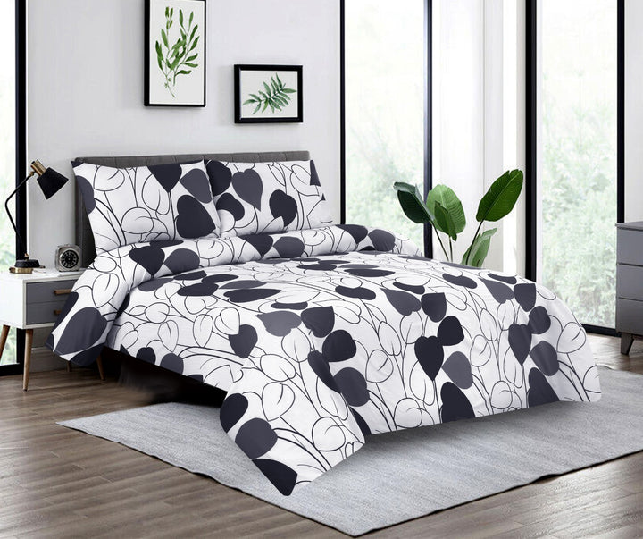 3 Pcs Premium Printed Bedsheet Set - 1336