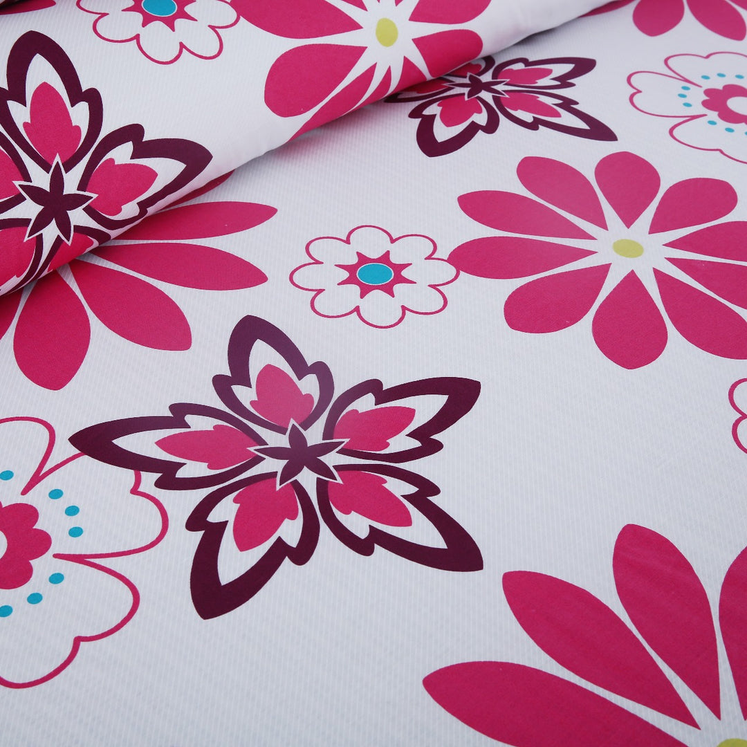 3 Pcs Premium Printed Bedsheet Set - 1342