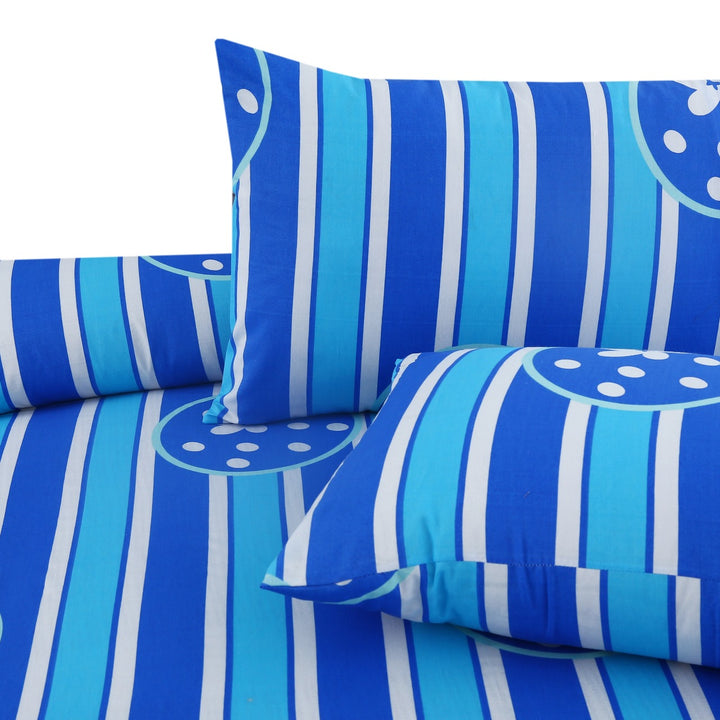 3 Pcs Premium Printed Bedsheet Set - 1343