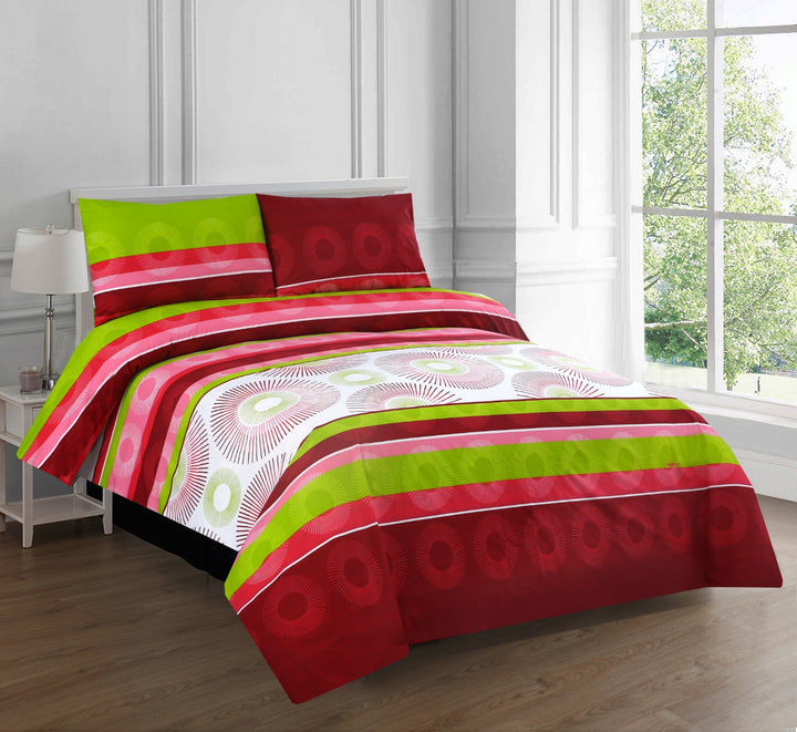 3 Pcs Premium Printed Bedsheet Set - 1345