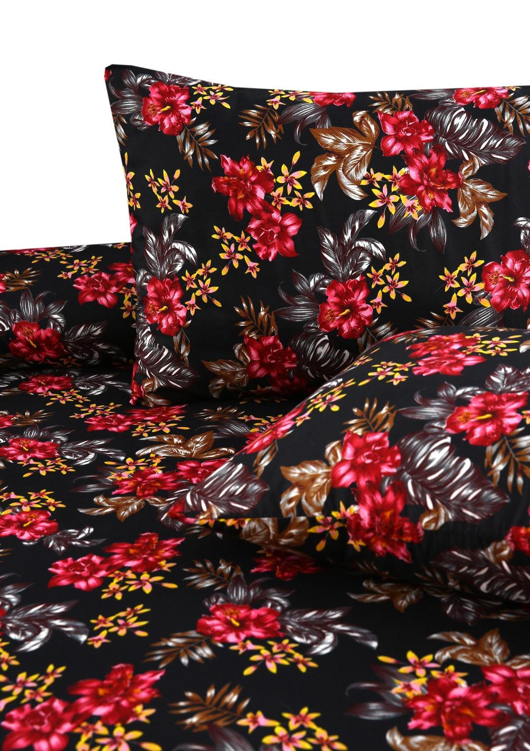 3 Pcs Premium Printed Bedsheet Set - 1358