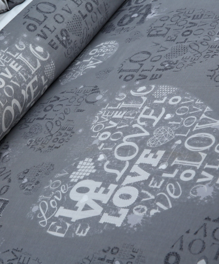 3 Pcs Cuffed Printed Bedsheet Set - 1361