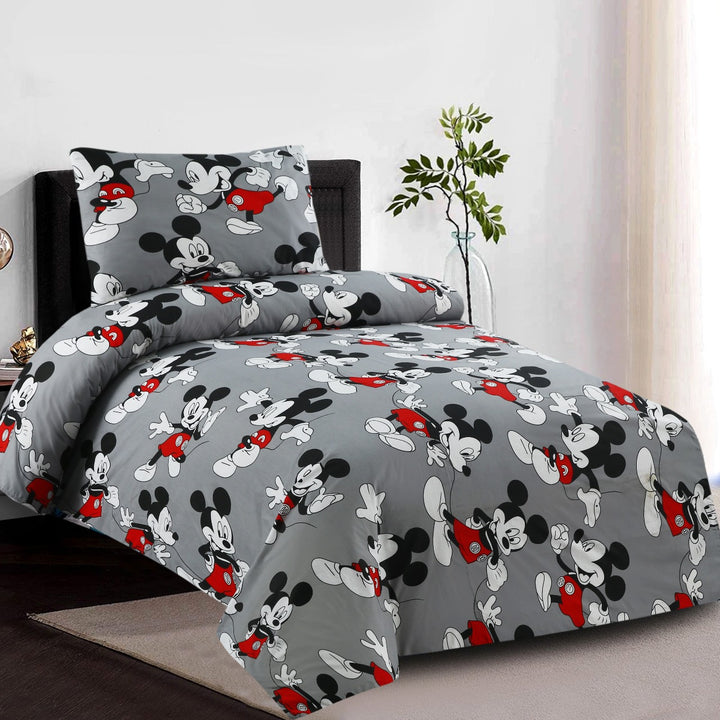 2 Pcs Luxury Single Printed Bed Sheet -1363