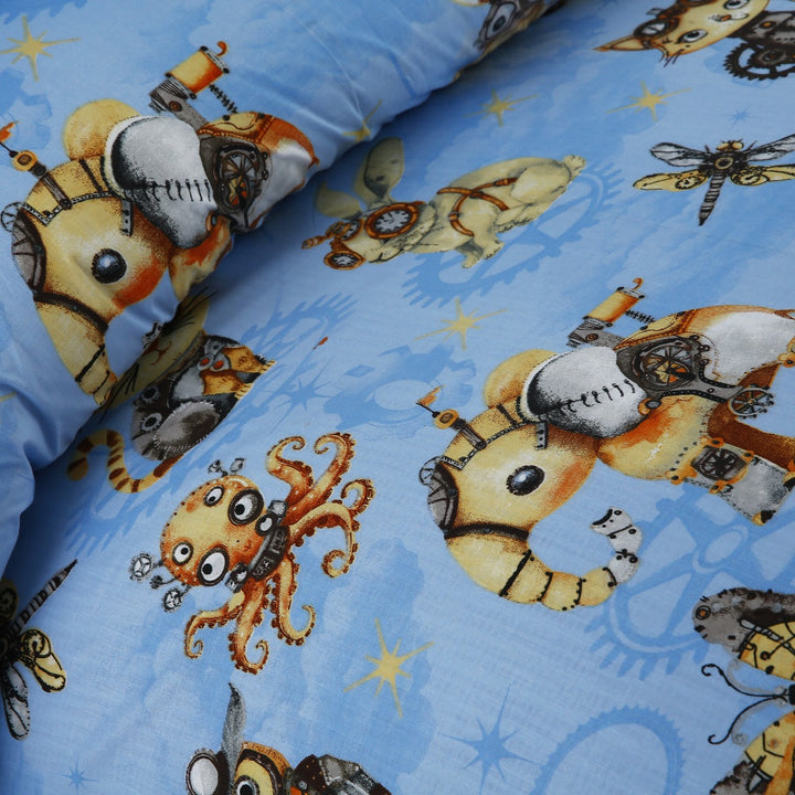 2 Pcs Luxury Single Printed Bed Sheet -1379