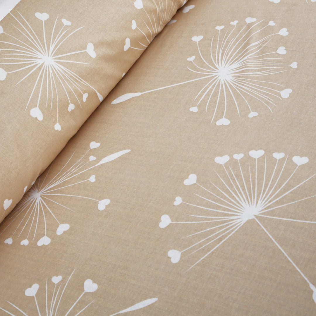 3 Pcs Cuffed Printed Bedsheet Set - 1386