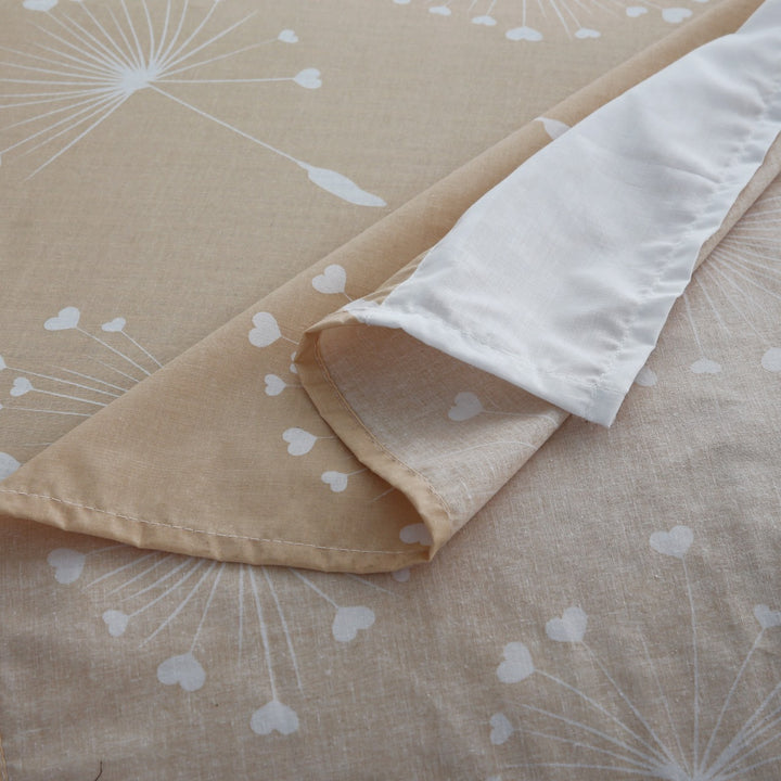 3 Pcs Cuffed Printed Bedsheet Set - 1386