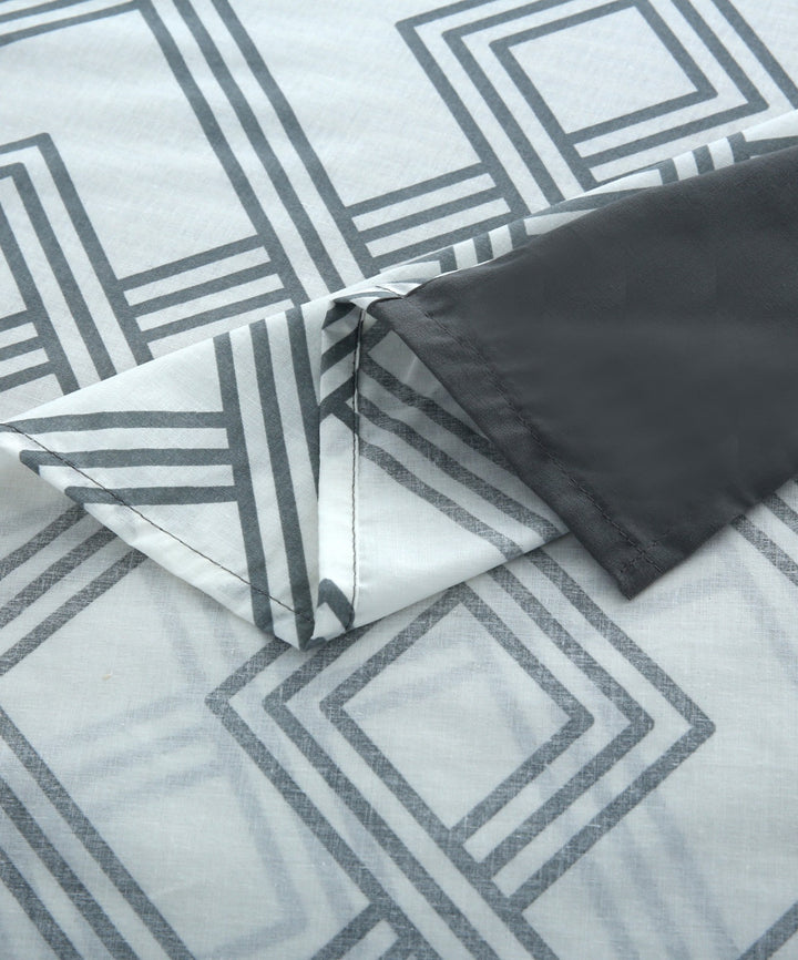 3 Pcs Cuffed Printed Bedsheet Set - 1396