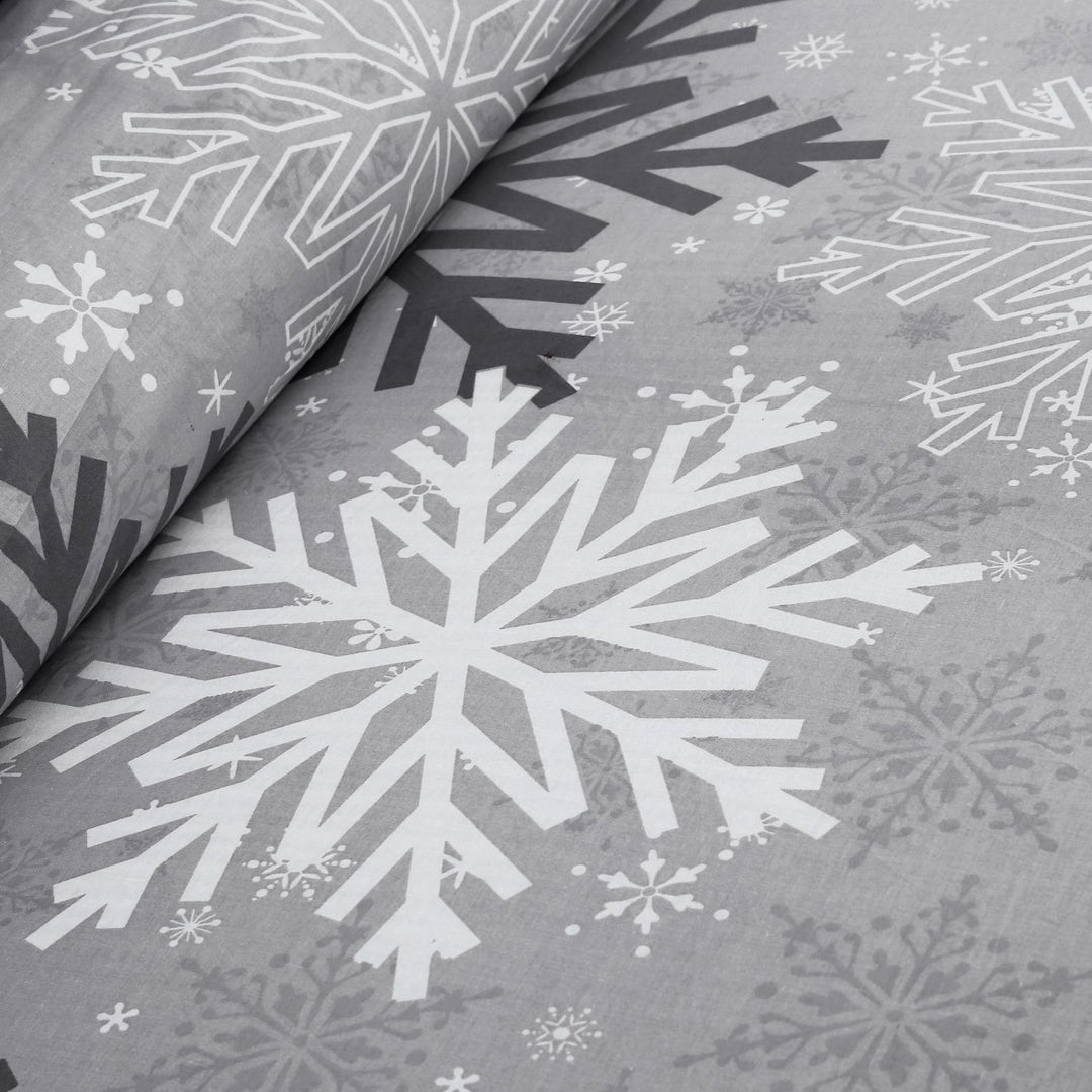 3 Pcs Cuffed Printed Bedsheet Set - 1411