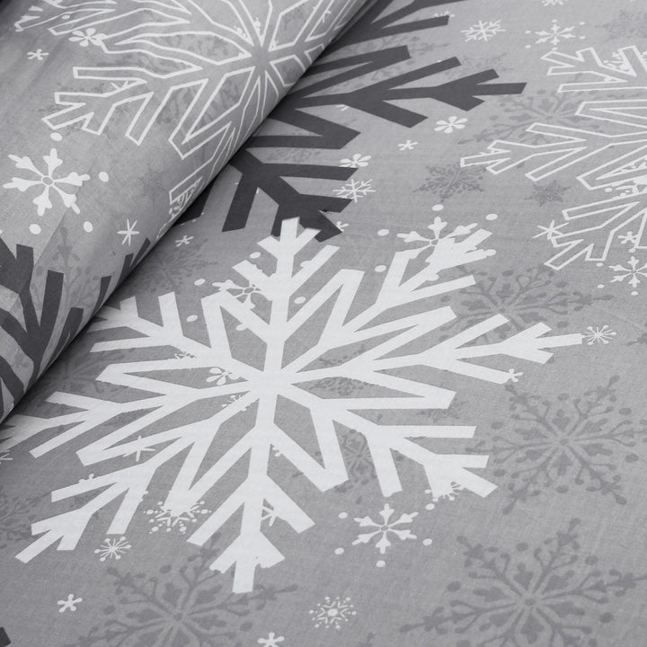 3 Pcs Cuffed Printed Bedsheet Set - 1411