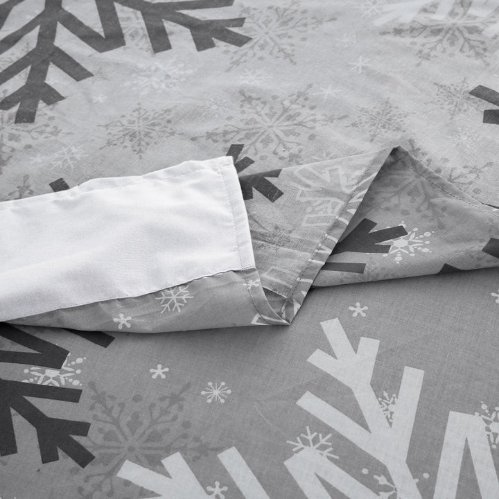 3 Pcs Cuffed Printed Bedsheet Set - 1411