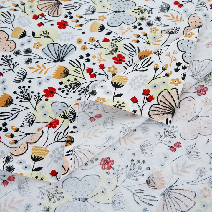 2 Pcs Luxury Single Printed Bed Sheet -1427