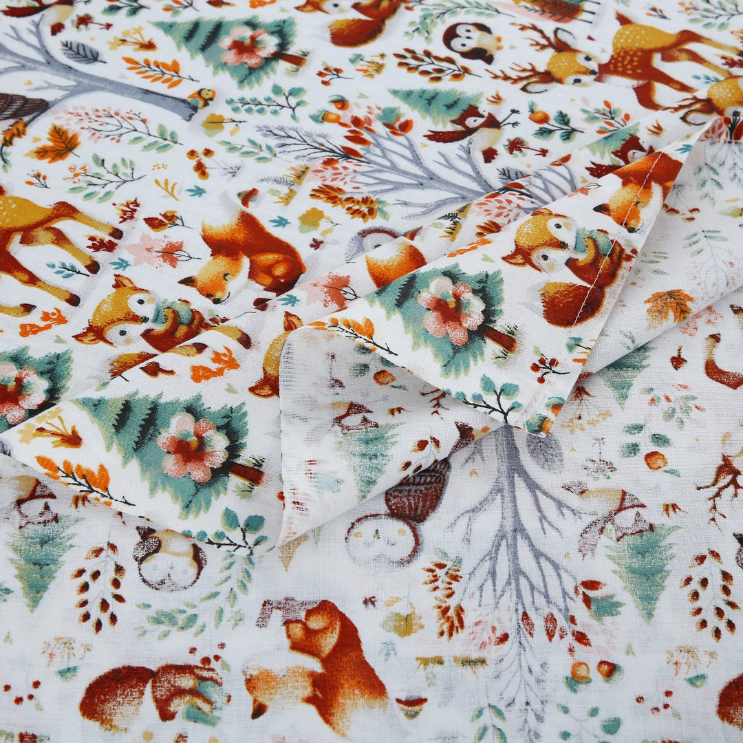 2 Pcs Luxury Single Printed Bed Sheet -1430