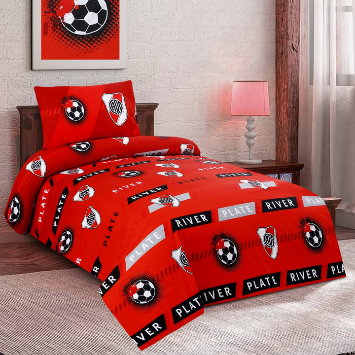 2 Pcs Luxury Single Printed Bed Sheet -1448