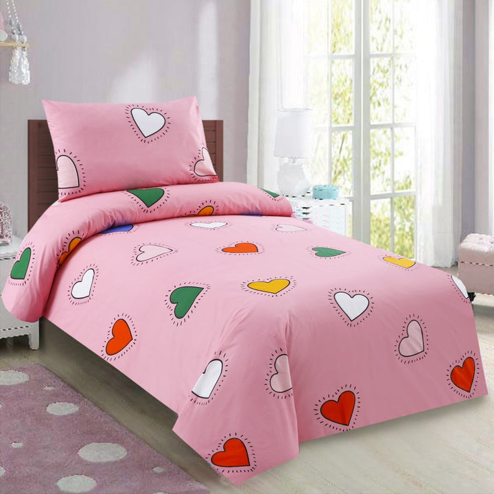 2 Pcs Luxury Single Printed Bed Sheet -1446