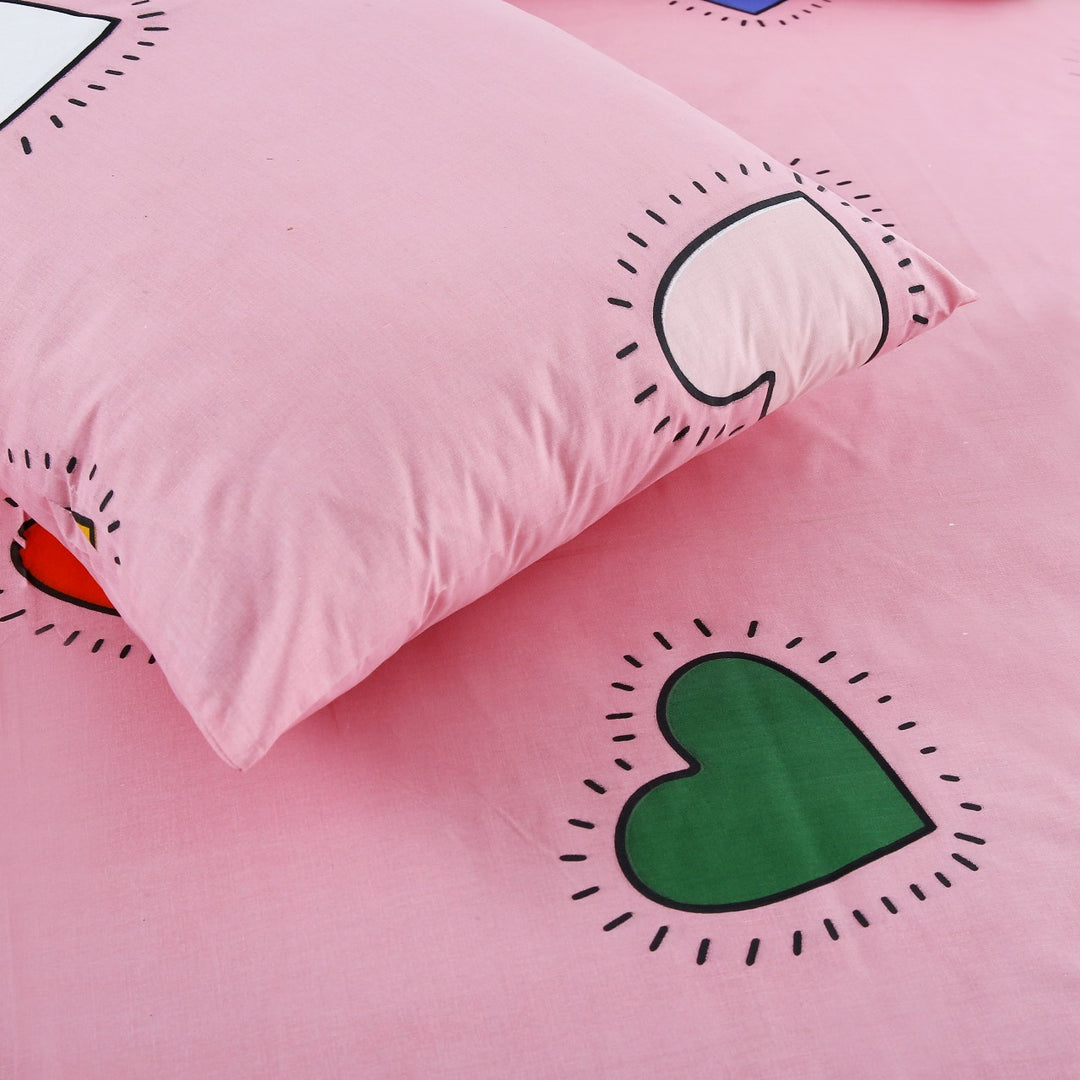 2 Pcs Luxury Single Printed Bed Sheet -1446