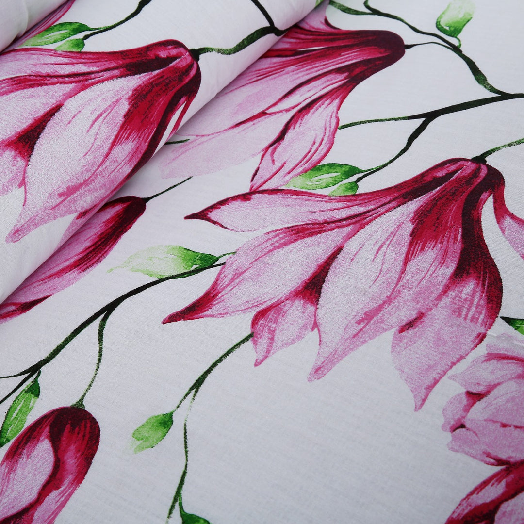 2 Pcs Luxury Single Printed Bed Sheet -1456