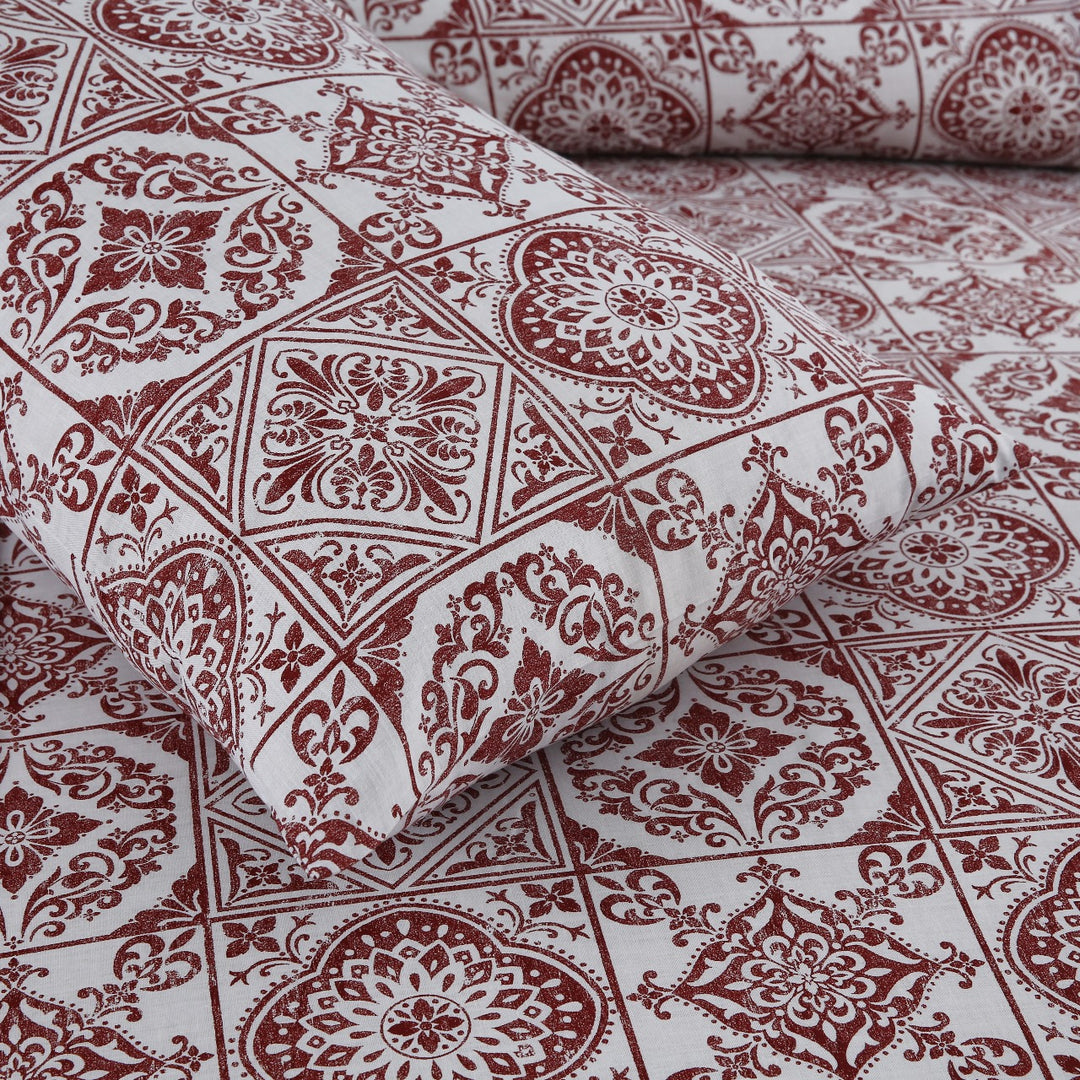 2 Pcs Luxury Single Printed Bed Sheet -1460