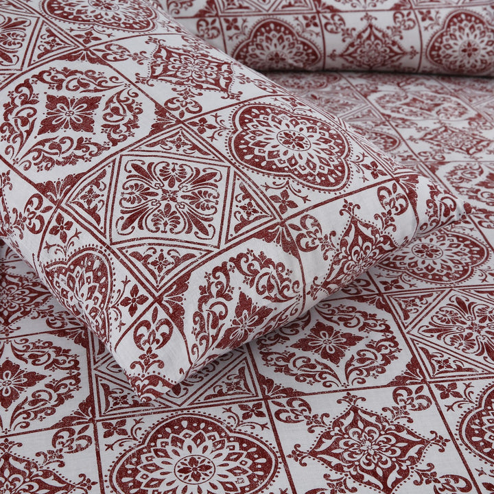 2 Pcs Luxury Single Printed Bed Sheet -1460