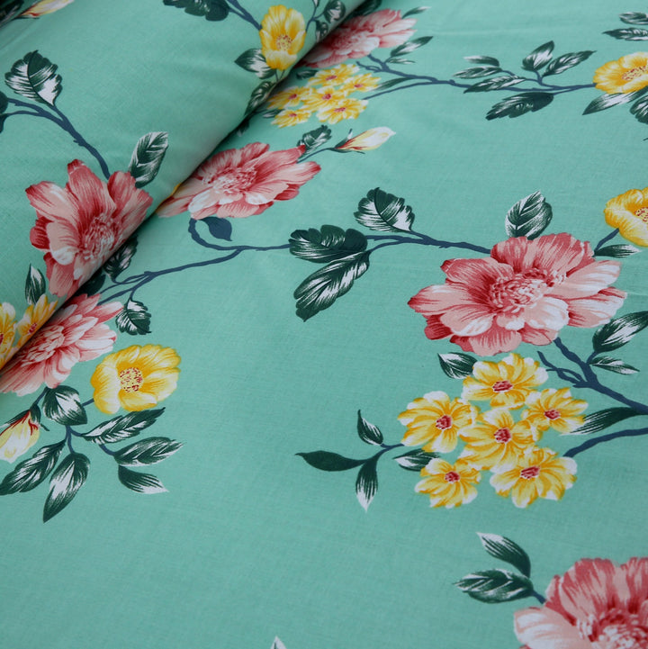 3 Pcs Premium Printed Bedsheet Set - 1454