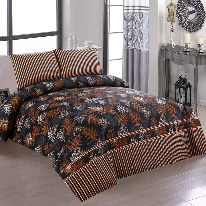 3 Pcs Premium Printed Bedsheet Set - 1468