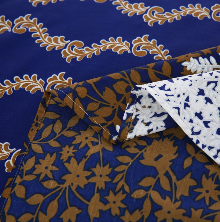 3 Pcs Premium Printed Bedsheet Set - 1463