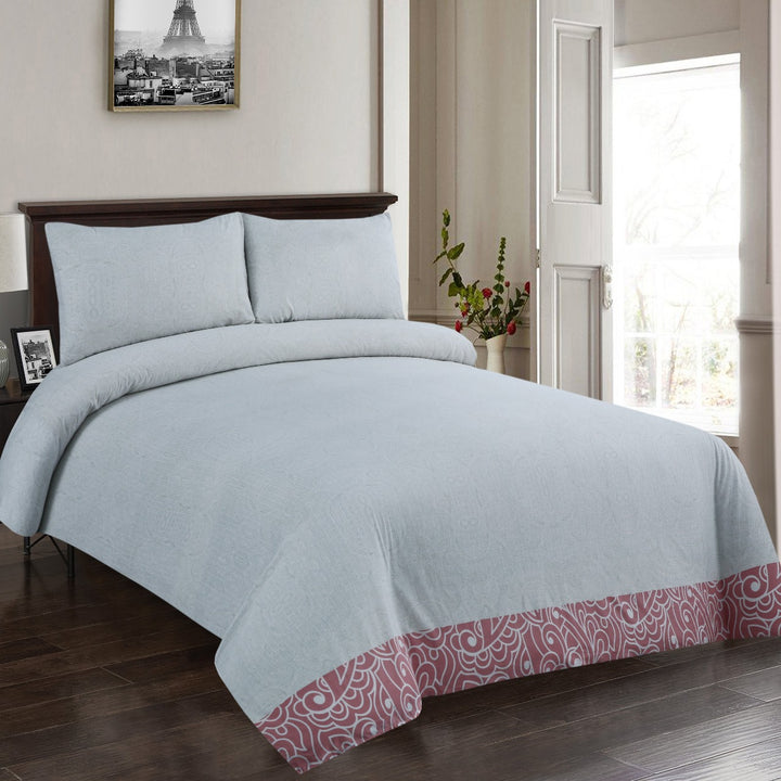 3 Pcs Premium Printed Bedsheet Set - 1483