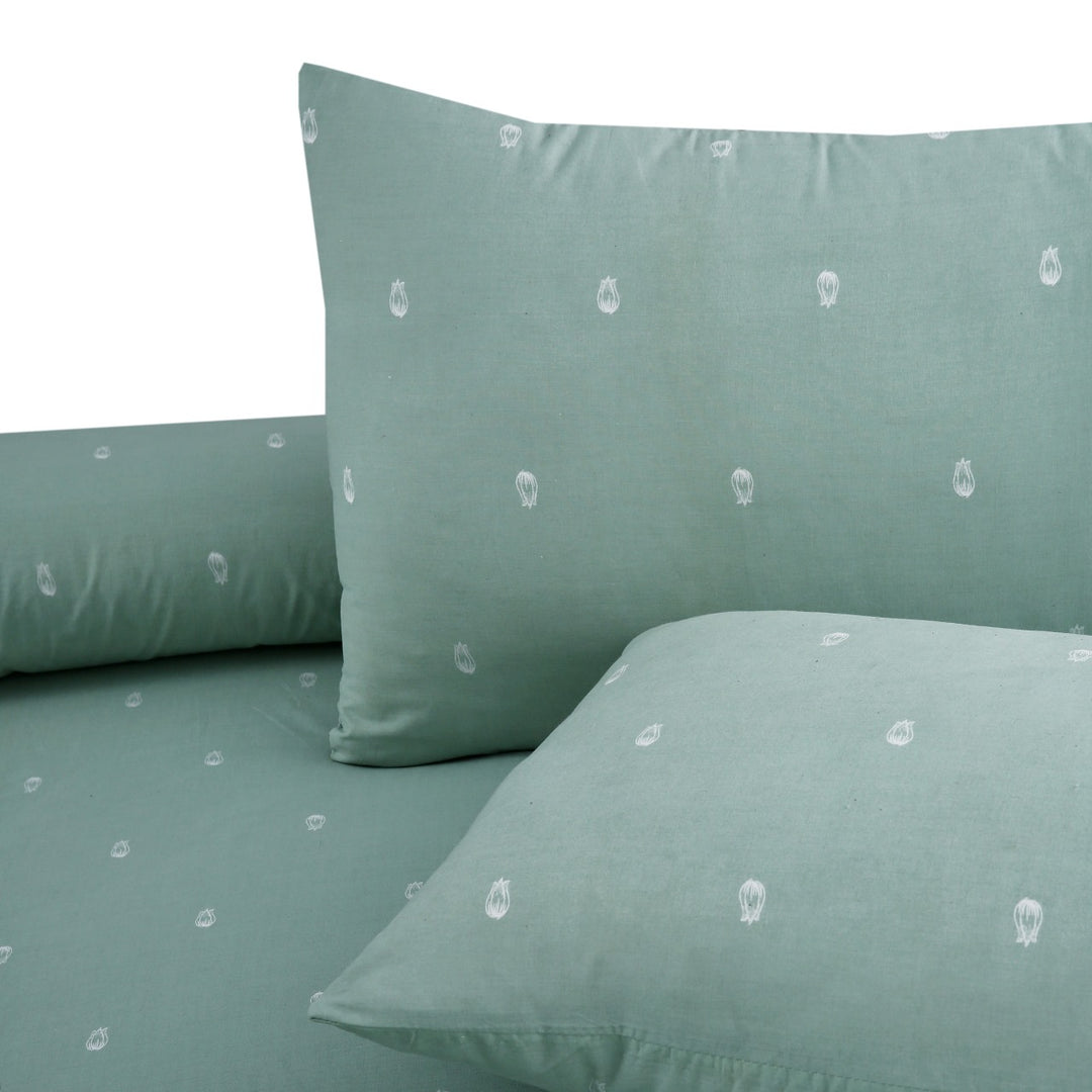 3 Pcs Premium Printed Bedsheet Set - 1488