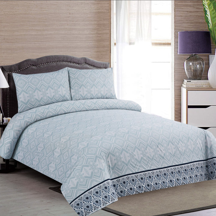 3 Pcs Premium Printed Bedsheet Set - 1489